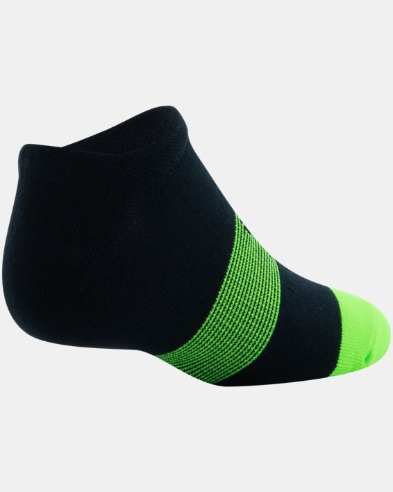 Boys' UA Essential Lite No-Show Socks 6-Pack, Black, pdpMainDesktop image number 15